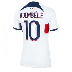 Paris Saint-Germain Ousmane Dembele #10 Replika Udebanetrøje Dame 2023-24 Kortærmet